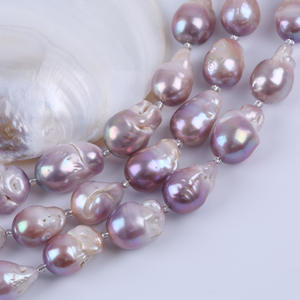 Zhuji Wholesale Natural <b>Freshwater</b> <b>Pearl</b> <b>Bracelet</b> DIY Jewelry 14-17mm Short Bar 18cm Purple Bead Loose <b>Pearls</b> for Creative - Product Image 4