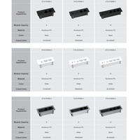 SINOAMIGO - Enchufe de Extensión para Mesa con Toma de Corriente Debajo del Escritorio, Estándar Europeo, con Puerto USB de Carga Rápida