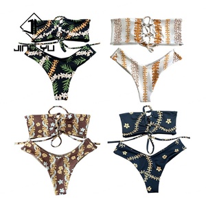 New Custom Private Label Custom Bikini Printed <b>Swim</b> Suits Bikini Set Hawaiian Bathing Suits for Women - Product Image 1