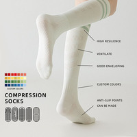 Chaussettes de sport de compression unisexe avec logo brodé personnalisé pour le tennis Chaussettes de sport de créateur pour hommes en coton athlétique à la cheville pour le printemps OEM Running