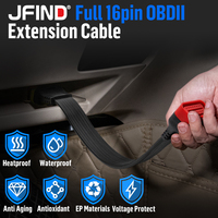 Travail de câble d'extension plat de haute qualité 16PIN OBD2 pour l'outil de Diagnostic de voiture d'interface de Diagnostic automobile OBD2