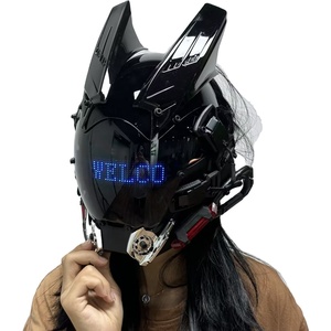 Máscara de Fiesta con LED y Aplicación Bluetooth para Hombres, Nuevo Accesorio de Disfraz Cosplay <span class=keywords><strong>Cyberpunk</strong></span> para Halloween Estilo Techwear - Product Image 1