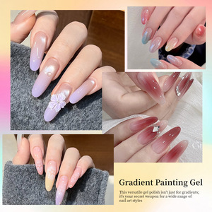 Gel UV para Uñas con Efecto Degradado, Fórmula Segura para la UE, 9 Colores, para Decoración de Uñas - Product Image 4