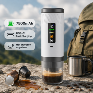 Factory Patent New Arrival 20Bar Self-heating Cold and Hot High Pressure Extraction Portable <b>Espresso</b> Coffee Machine for Camping - Product Image 1