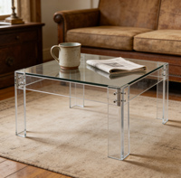 Table Basse Moderne Unique en Acrylique Yaoming YM-F0382 pour Salon, Mobilier de Maison, Idéale pour Hôtels et Appartements - Vente Flash