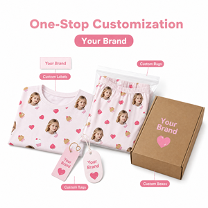 Conjunto de Pijama Personalizado con Foto, Estampado de Rostro Personalizado, Manga Larga, Dos Piezas, Ropa de Dormir, Regalos Divertidos para Navidad y Cumpleaños - Product Image 4