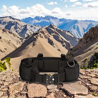 Ceinture tactique pour homme en tissu polyester, ceinture de service Molle pour activités de plein air, chasse, randonnée, sports, 73 cm, sportive