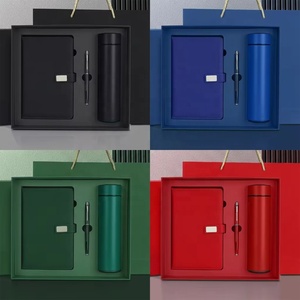 <span class=keywords><strong>Set</strong></span> Regalo Aziendale di Lusso Personalizzabile: Taccuino A5 in Pelle PU con Penna, Thermos e Logo Personalizzato - Product Image 3