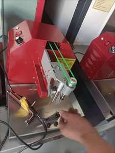 Tự động nhỏ da mực lớp phủ vành đai da túi PU Bìa cạnh nhuộm màu dầu mực máy sơn - Product Image 5