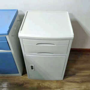 Hospital <b>Table</b> Drawer Style ABS Bedside Cabinet Blue Pink For Bedroom Home Care - Product Image 2