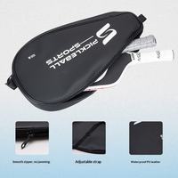 Sac de raquette de pickleball en cuir PU de qualité supérieure, imperméable, rembourré, pour une ou deux raquettes, avec logo personnalisé pour les joueurs professionnels