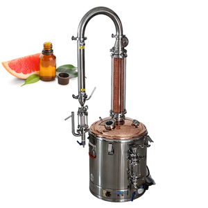 Extractor de Aceites Esenciales de Acero Inoxidable y Vidrio de Borosilicato, Sistema de Columna de Destilación con Malla Fina para Extracción Pura - Product Image 1