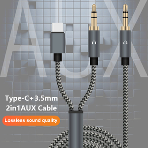 <span class=keywords><strong>สาย</strong></span>เคเบิล <span class=keywords><strong>AUX</strong></span> 2in1 แบบ Type-C + 3.5 มม. คุณภาพเสียง Lossless รองรับการใช้งานได้หลากหลาย รุ่นใหม่ปี 2026 - Product Image 2
