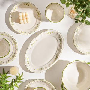 Classic Style Porcelain Dinnerware <b>Sets</b> Customizable Color Logo Dishwasher <b>Microwave</b> Safe Home Use Competitive Pricing - Product Image 2