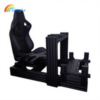 Cockpit de simulation de course VR/AR/MR pour simulateur de vol et de moto, avec cadre en aluminium, pour usage commercial en intérieur