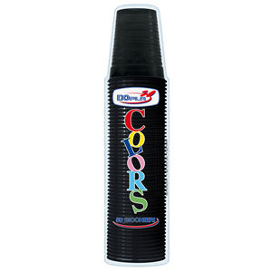 SET DI 50 BICCHIERI IN PLASTICA NERA DA 200ML - Product Image 1