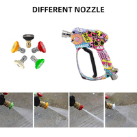 Pistolet de lave-auto à connexion rapide Pistolet à eau à mousse haute pression avec accessoires pour le nettoyage de la voiture