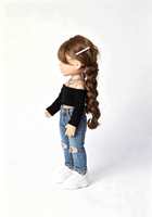 Poupée en vinyle pleine longueur personnalisable de 18 pouces, modèle de mode de haute qualité, jouet éducatif interactif pour les enfants de 5 à 7 ans