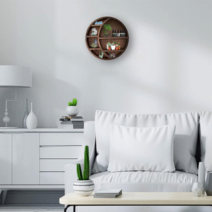 Decorative Home Hanging Display <strong>Shelf</strong> For Bedroom,Dorm,Nursery Easy Mount Storage Crystals Wooden Crescent <strong>Moon</strong> <strong>Shelf</strong> Wall Decor - Product Image 3