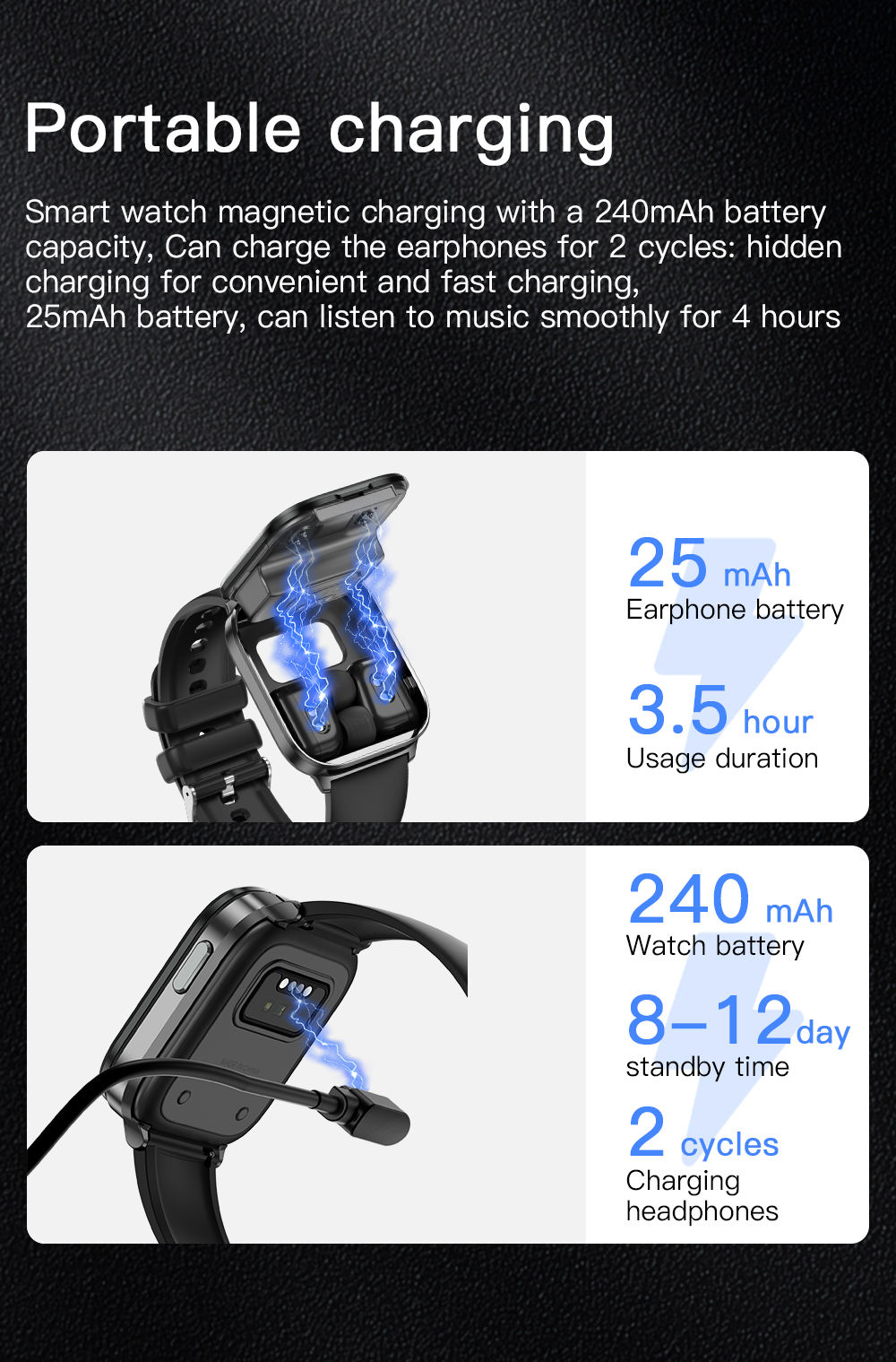 X9 Smart Headset Bracelet in Wireless Watch Earbuds