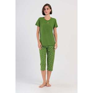 Combinaison de nuit ovale à manches courtes et col rond pour femmes - Product Image 4