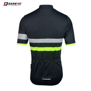 Darevie Nhà Máy Phản Quang Tùy Chỉnh Đi Xe Đạp Jersey Độ Ẩm Wicking Xe Đạp Quần Áo Unisex - Product Image 4