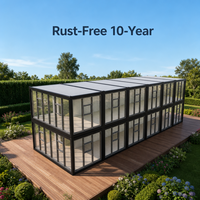 Casa Contenedor Prefabricada Modular de Ensamblaje Rápido con Estructura de Acero Galvanizado para Alojamiento Temporal Multiusos