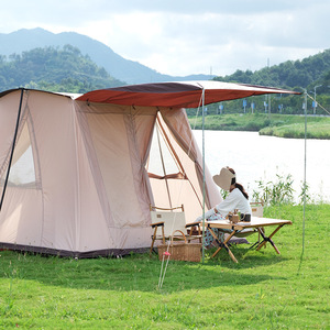 เต็นท์สปริงเอ็กซ์พลอเรอร์ 300x300 ซม. สำหรับ 6-8 คน ชั้นเดียว ผ้าหนา กันฝน เต็นท์แคมป์ปิ้งกลางแจ้ง พื้นที่กว้างขวาง ใช้ได้สามฤดู - Product Image 2