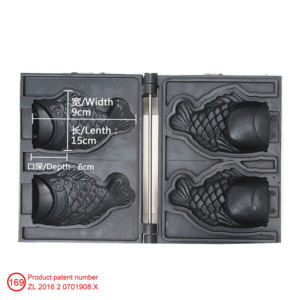 Machine à Taiyaki à double face facile à nettoyer, grande ouverture, 3,12 kW et contrôle de la minuterie, en acier inoxydable pour café - Product Image 6