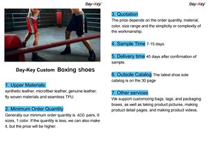 Bottes de boxe en cuir pour hommes et femmes, chaussures professionnelles et personnalisées - Product Image 2