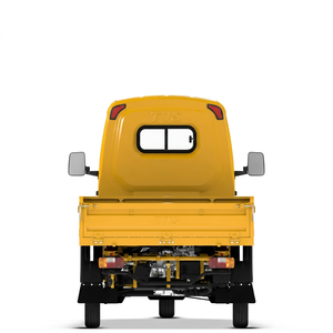 Tricycle électrique TVS à trois roues, véhicule de livraison léger, camion fermé jaune, usage commercial, 60V - Product Image 1