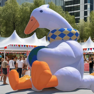Modèle géant gonflable de canard blanc publicitaire, ballon animal gonflable, décoration de <span class=keywords><strong>cygne</strong></span> gonflable pour événement - Product Image 4