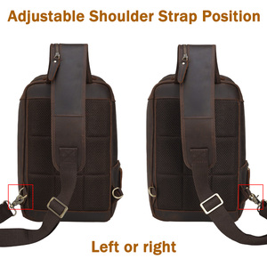 Maroquinerie Vintage Cheval Fou En Cuir Grande Capacité Une Bandoulière Prise Casque <span class=keywords><strong>Sac</strong></span> Bandoulière Pour <span class=keywords><strong>Ipad</strong></span> - Product Image 3