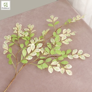 Ficus di simulazione scandinavo 88 cm lascia la pianta di seta artificiale verde foglia di Banyan decorazione della sala da pranzo - Product Image 3