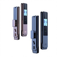 Serrure de porte intelligente pour maison connectée avec reconnaissance iris, en alliage de zinc, WiFi, modes de déverrouillage par carte mémoire, mot de passe, clé et carte d'identité pour portes en bois/acier