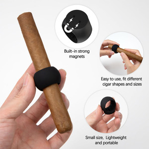 Lightweight Golf Cigar Stand Strong Magnetic Outdoor Silicone And Plastic Golf Cigar Holders For Cars