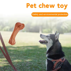Jouet à mâcher pour chien indestructible en nylon robuste, texture marbrée de bœuf véritable, sans éclats, pour chiens de taille moyenne et grande, pour le nettoyage des dents - Product Image 4