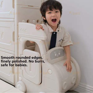 Étagère de rangement pour jouets de camion et d'autobus pour enfants, organisateur de vêtements multicouche en plastique pour bébés, commode et <span class=keywords><strong>armoire</strong></span> pour enfants - Product Image 4
