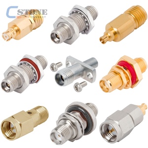 9311 <strong>60343</strong> Smpm male pcb edge launch Coaxial Connector 4 port shielded sb - Product Image 3