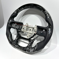 Volant sport personnalisé en fibre de carbone véritable forgée avec LED pour Dodge Ram 1500 3500 4500 TRX Rebel Dodge Pickup Trucks