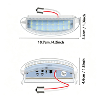 Éclairage de plaque d'immatriculation LED adapté aux modèles Clio/Twigo