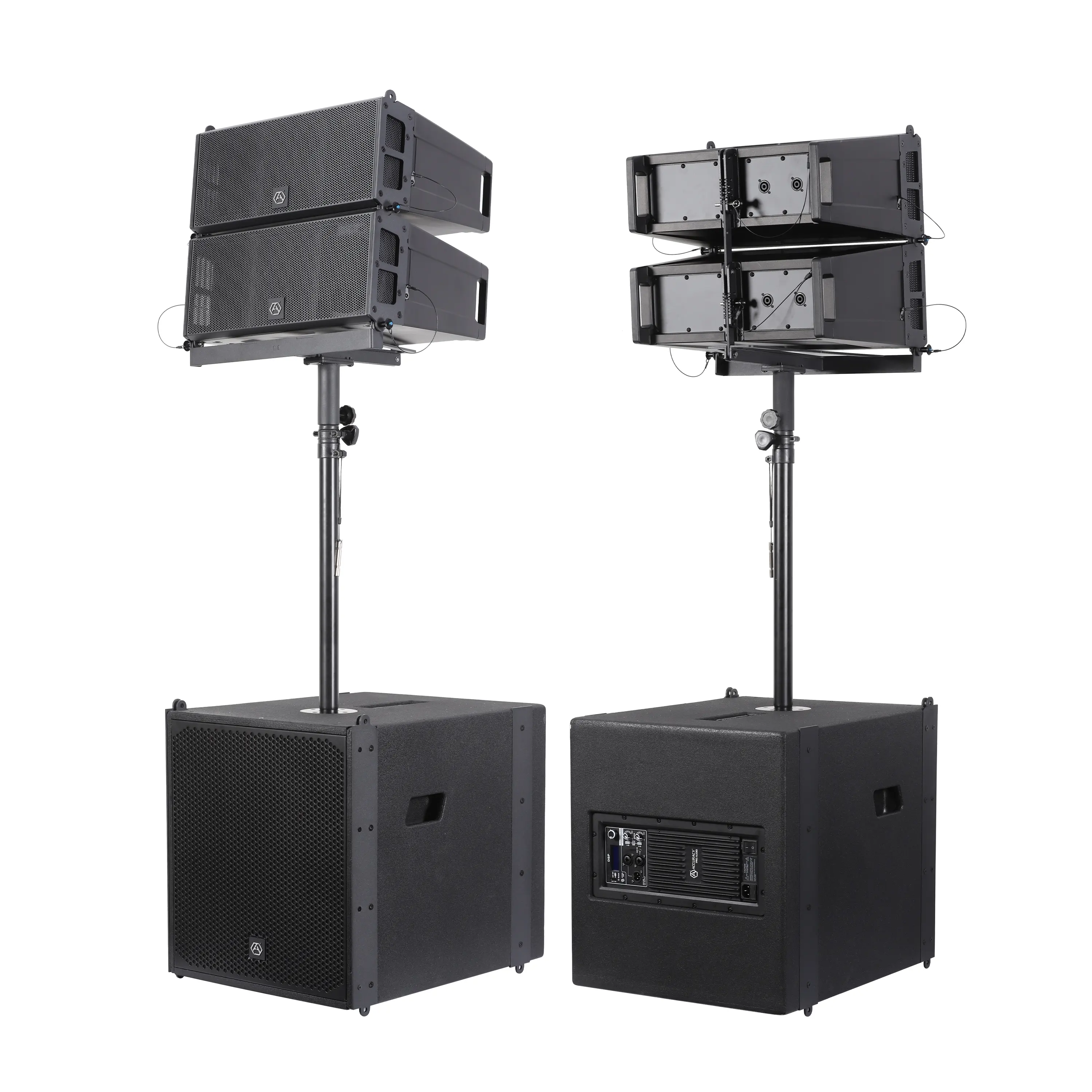 Précision Pro Audio LAP615 Système de sonorisation en bois Line Array Haut-parleurs Système de sonorisation Réseau de lignes actif professionnel