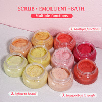 Gommage corporel exfoliant aux fruits Dewdrop Dream OEM personnalisé citron menthe miel grenade pour adoucir la kératine et nettoyer la peau