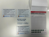 Kit Label PV Surya Siap Pakai, Sesuai Standar AS/NZS 5033:2021, Bersertifikasi SAA, Tahan UV, Tebal 1.5mm, Label Baterai, Tahan 7-10 Tahun