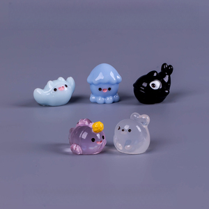 Figurines de créatures marines rondes KI zhuojing, accessoires décoratifs DIY <span class=keywords><strong>et</strong></span> petits ornements pour micro-paysages de plage <span class=keywords><strong>et</strong></span> d'océan - Product Image 5