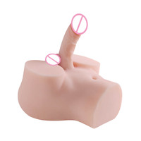 3-in-1 Shemale-Sexpuppen Muschi Arsch Männlicher Masturbator Erotikspielzeug Realistischer Dildo Vagina Anus Sex-Torso für Männer Frauen Paare