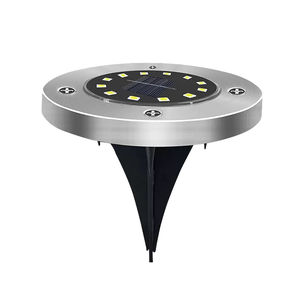 16 lampes solaires de jardin d'extérieur <span class=keywords><strong>à</strong></span> LED, corps en acier inoxydable, IP55 résistant <span class=keywords><strong>à</strong></span> l'eau, alimentées par batterie, pour allée, patio, paysage, <span class=keywords><strong>spot</strong></span> - Product Image 3