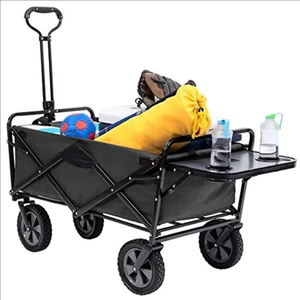 Opbergdoos Op Wielen, Opvouwbare Praktische Kruidenierswagen, All-Terrain Outdoor Camping, Strandbuggy, Tuinaanhangwagen - Product Image 1