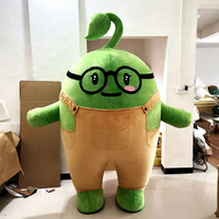 Guangzhou plaisir CE personnalisé gonflable vert graine poupée ensemble mignon dessin animé plantes adulte fête mascotte Costume