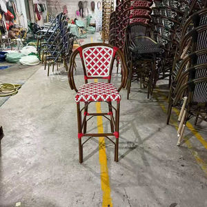 Chaise de bistrot française résistante aux UV en rotin, mobilier de salle à manger extérieur en osier pour <span class=keywords><strong>café</strong></span> - Product Image 3